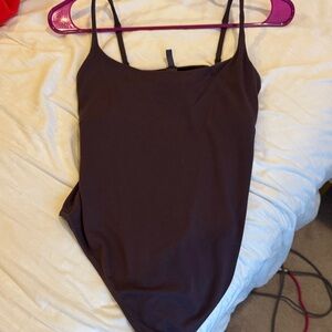 Skims Body Suit in Raisin